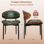 YaFiti Dining Chairs Set of 4, Dining Room and Kitchen Chairs, Mid Century - Image 2