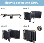 Oversized Padded Outdoor Folding Lounge Chair - Image 5