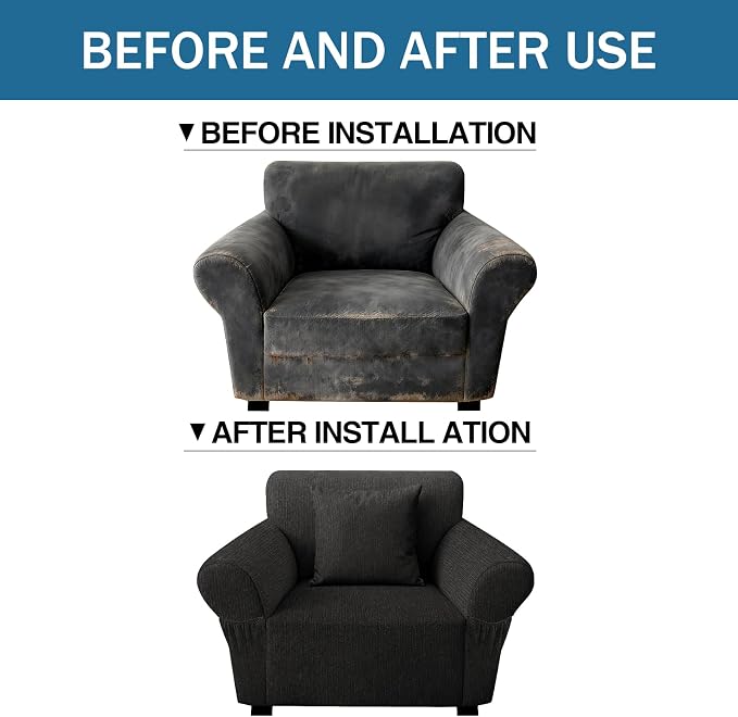 Armchair Slipcover with 1 Pillow Cover - Image 8