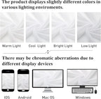 White Sheer Curtains 84 Inches Long 2 Panels, Airy Solid Voile Window Curtain - Image 8