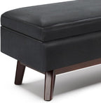 SIMPLIHOME Owen Rectangular Storage Ottoman - Image 11