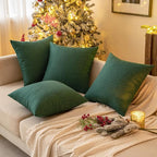 MIULEE Pack of 2 Decorative Outdoor Solid Waterproof Throw Pillow Covers Faux - Image 9