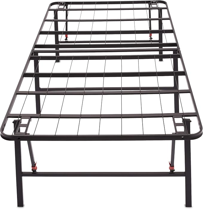 Amazon Basics Foldable Metal Platform Bed Frame, Noise-Free Mattress Foundation - Image 5