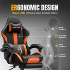 GTPLAYER Gaming Chair with Pocket Spring Cushion, Leather Office Chair with - Image 5