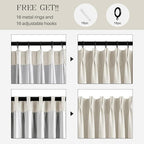 Pinch Pleated Linen Curtains 100% Blackout 120 Inches Long - Image 5
