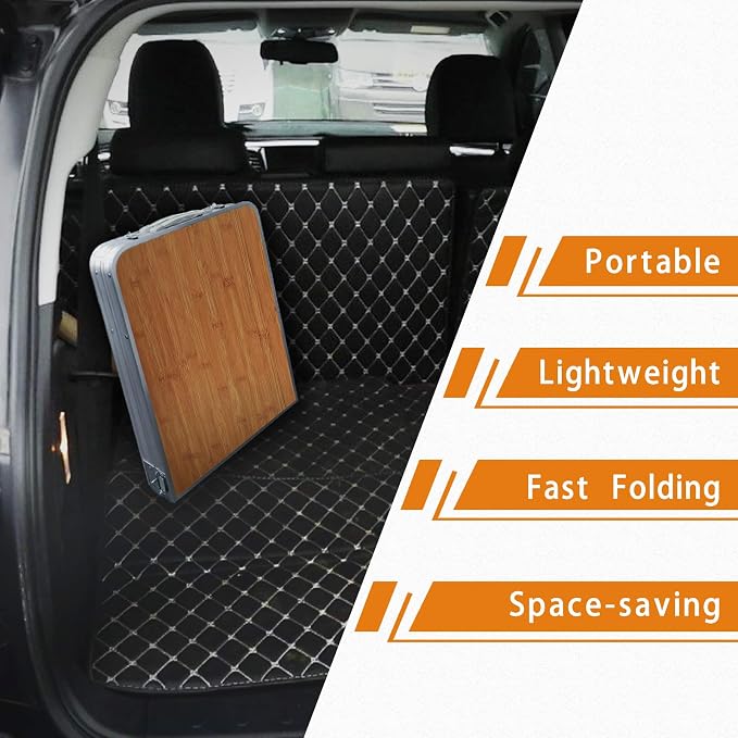 Folding Camping Table with Storage Lightweight Camp Tables Portable - Image 5