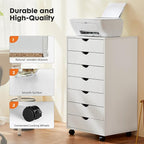 OLIXIS 7 Drawer Mobile File Cabinet Under Desk Storage Organization - Image 7
