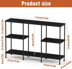 ETELI Tall Black TV Stand with Storage Small Entertainment Center - Image 2