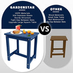 GARDENSTAR Adirondack Square Side Table, one-Tier Outdoor end Table, Patio Side - Image 4