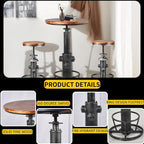 Industrial Modern 3-Piece Bar Table Set - Image 6