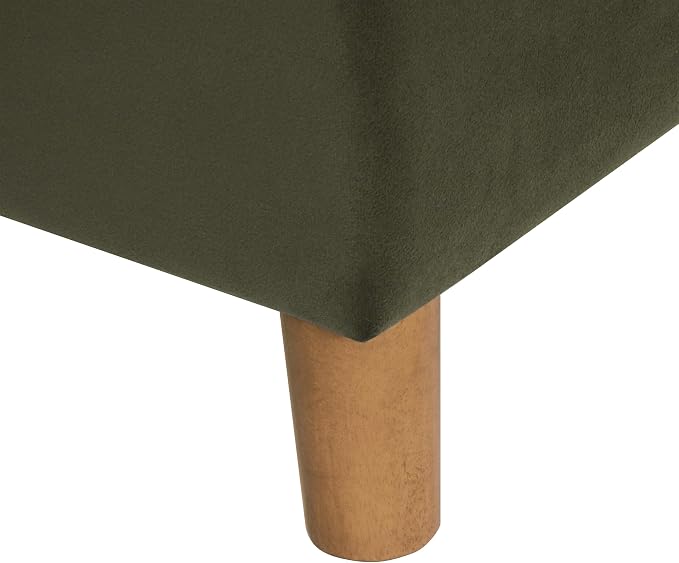 HomePop - Dinah 24" Storage Ottoman- Loden Green Velvet - Image 8