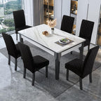 Genina Waterproof Chair Covers for Dining Room, Stretch Jacquard Dining Chair - Image 6
