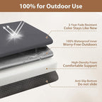 Waterproof Rocking Chair Cushions Outdoor & Indoor, Wooden Rocking Chair Pads - Image 5