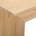 Plank+Beam Modern Rectangular Side Table, Slim Side Table - Image 3