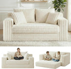 3-in-1 Convertible Sofa Bed: Boneless Loveseat Sleeper & Folding Couch Bed by Winzoo