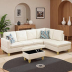97.5" L Shaped Couch Set, Modular Sectional Couches - Image 5