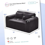 Hobestluk Couch Sofa 2-Seater Foam Sofa Loveseat - Image 2