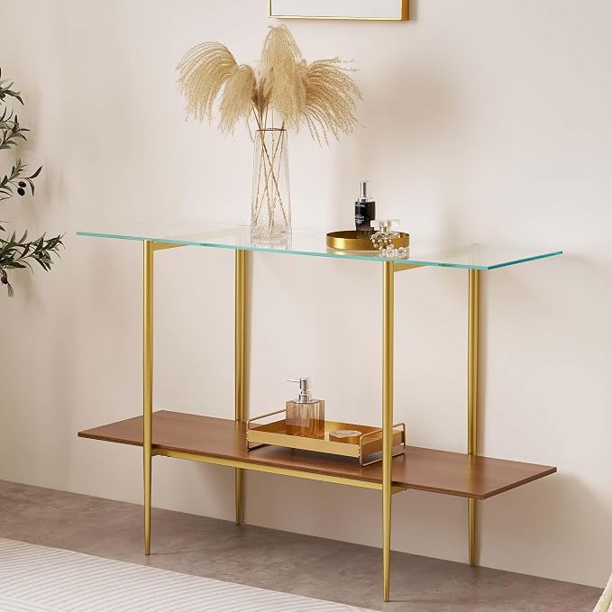 LumFurn Extra Large Glass Console Table - Image 3