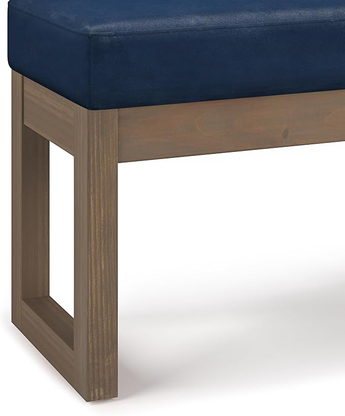 SIMPLIHOME Milltown Small Ottoman Bench - Image 7