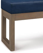 SIMPLIHOME Milltown Small Ottoman Bench - Image 7