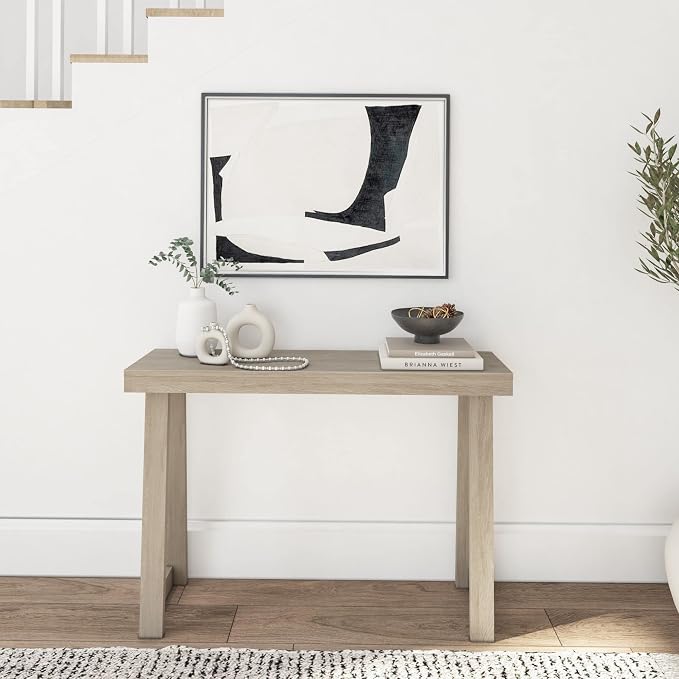 Plank+Beam Classic 46 Inch Console Table, Solid Pine Wood Entryway Table - Image 3