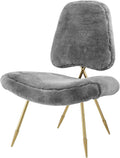 Modern Contemporary Urban Living Room Lounge Club Lobby Accent Chair, Metal by Unknown