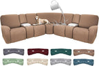 100% Waterproof Sectional Recliner Couch Covers by ROFASVCO