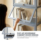 4-Tier Clear Display Cabinet - Image 5