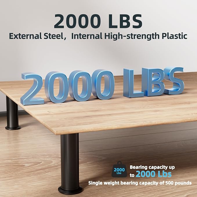 Adjustable 8-12 inch Bed Legs Metal Replacement Heavy Duty Leg M8 M10 Thread - Image 4