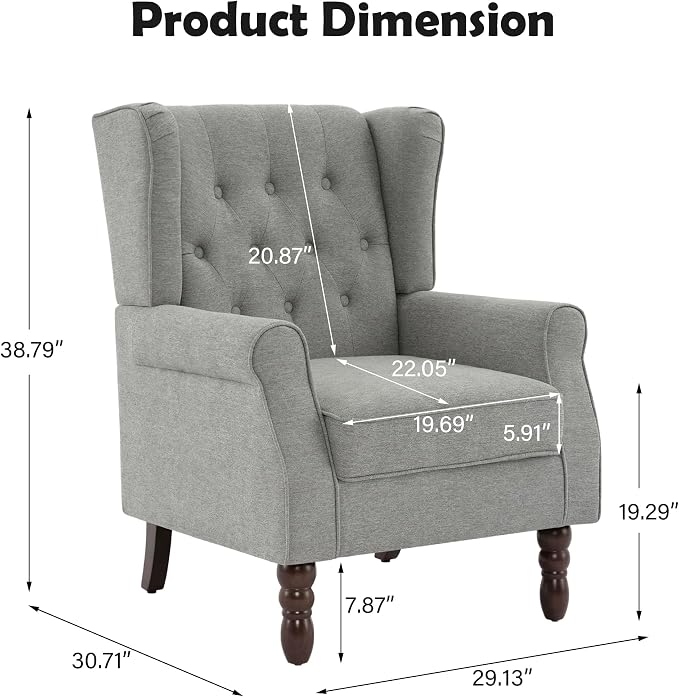 Pia Ricco High Back Floral Accent Chair - Image 2