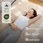 ZonLi Japanese Floor Futon Mattress Full Size 75"x 54", 100% Cotton Cover 2.5'' - Image 2