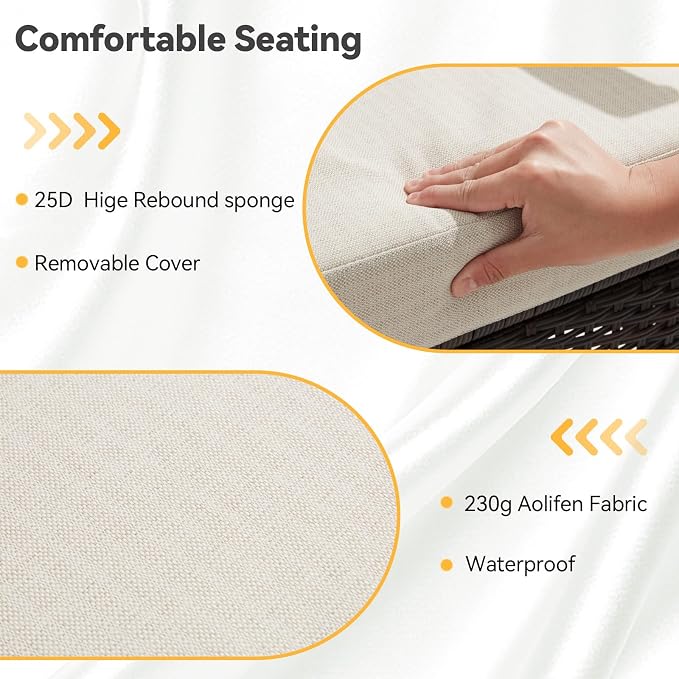 7 Pieces Outdoor Conversation Sets - Image 5