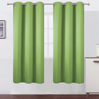 Light Green Thermal Blackout Curtains/42 x 72 Inch/Set of 2 Panels Room by Lemomo