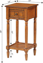 Convenience Concepts French Country Khloe 1 Drawer Accent End Table 14" - Image 8