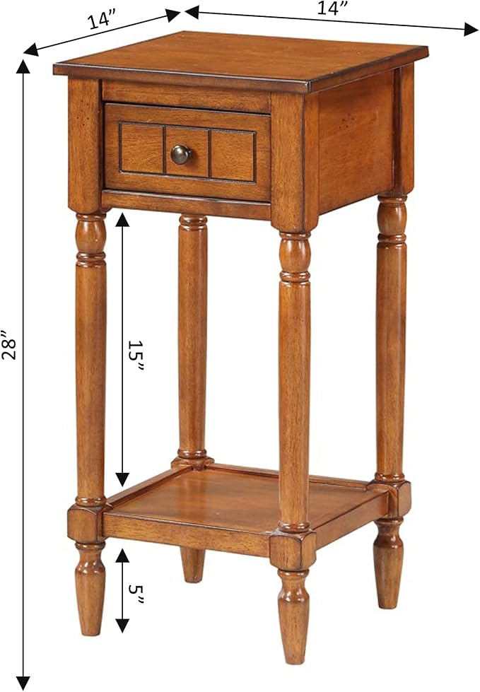 Convenience Concepts French Country Khloe 1 Drawer Accent End Table 14" - Image 8