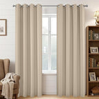 Joydeco Blackout Curtains 108 Inches Long 1 Panel, Thermal Insulated Long by JOYDECO