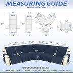 Arfntevss Recliner Sectional Couch Covers 1OO% Waterproof L Shape Sofa Cover - Image 2
