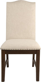 HomePop Scalloped Back Dining Chair - Image 4