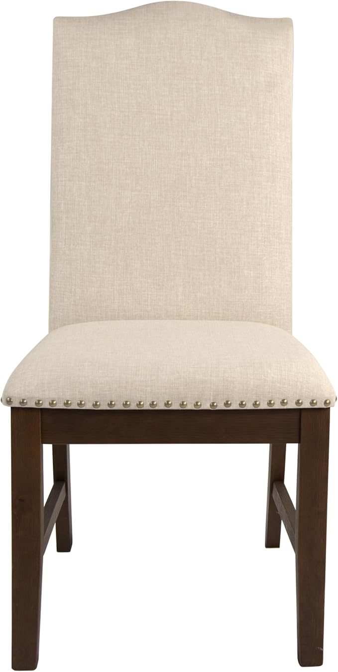 HomePop Scalloped Back Dining Chair - Image 4