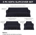 Fanfanwin 3 Pcs Sofa Slipcover Set - Image 2