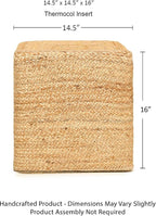 REDEARTH · Cube Pouf Foot Stool Ottoman - Image 3