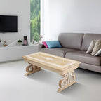 Lightnpro Mango Wood Rectangular Coffee Table - Image 5