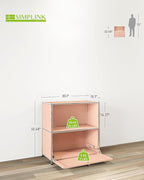 32.5-Inch Flip-Top Side Table & Buffet Cabinet - Image 3