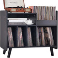 Record Player Stand, Large Record Player Table Cabinet by UODERS