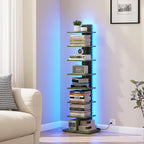 TUTOTAK Narrow Bookshelf, 8-Tier Bookcase - Image 3