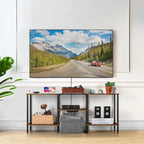 OYEAL Small TV Stand for Bedroom up to 50 inch Farmhouse TV Media Entertainment - Image 8