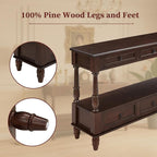 Vintage Solid Wood Console Table - Image 3