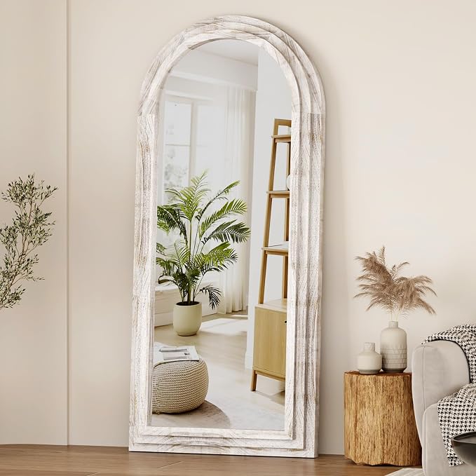 ZHUNFA External Three-Layer Arched Full Length Mirror by ZHUNFA