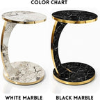 Luxury C Shaped Golden Effect Side Table - Image 5