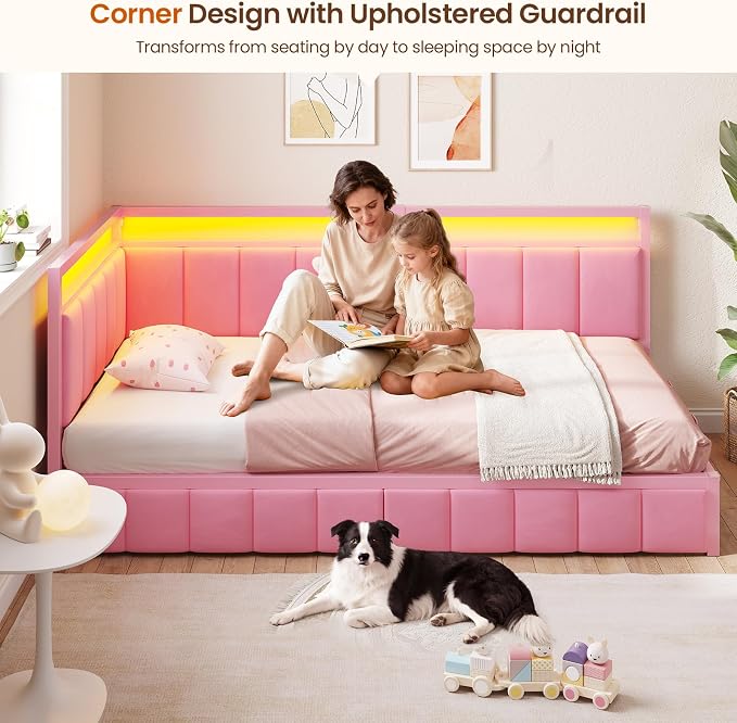 DICTAC Twin Corner Bed Frame - Image 3